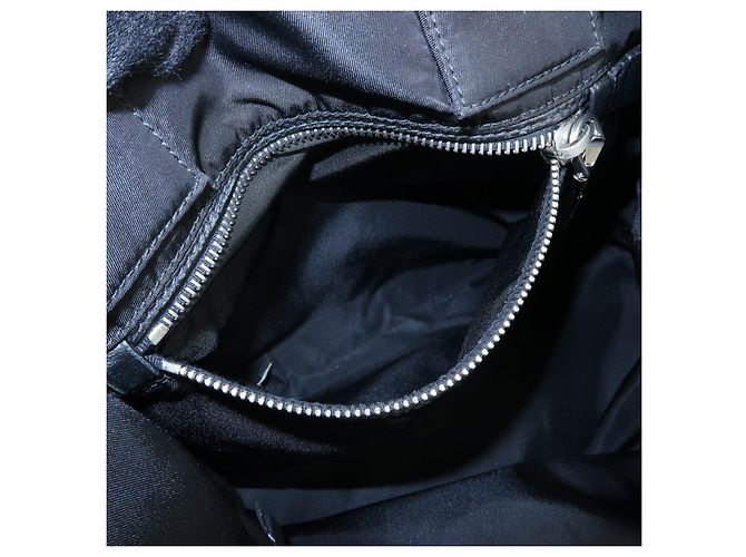 PRADA Borsa reversibile 2Way in nylon e pelle con logo Triangle Nera BN1959 - vista 21