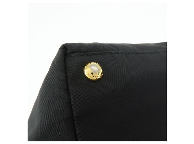 PRADA Borsa Tote in nylon, pelle e nastro Nero BN1601 - vista 16