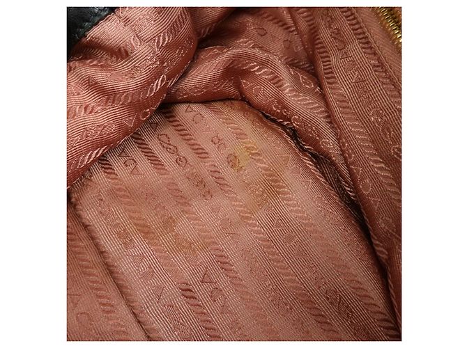 PRADA Borsa Tote in nylon, pelle e nastro Nero BN1601 - vista 20