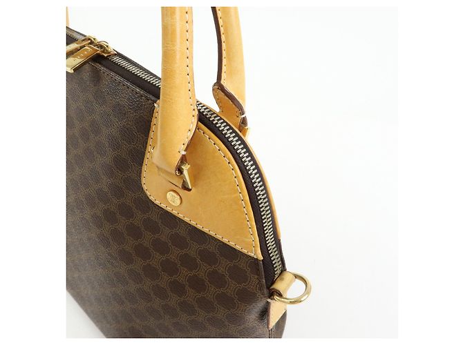 Céline Borsa 2Way CELINE Macadam PVC Leather Borsa a mano Borsa a tracolla Brown Beige - vista 13