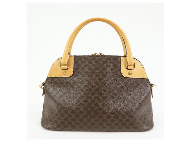 Céline Borsa 2Way CELINE Macadam PVC Leather Borsa a mano Borsa a tracolla Brown Beige - vista 2