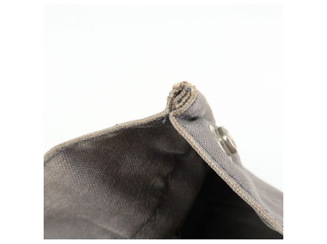 Hermès HERMES Herline Fourre Tout MM Canvas Tote Bag Grey Black - Ansicht 16