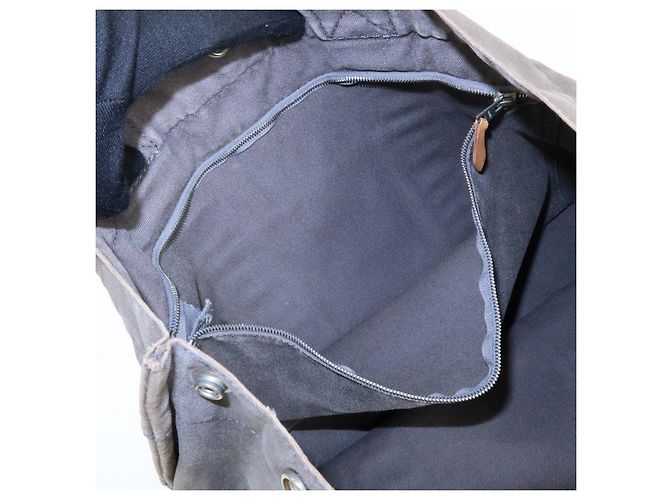 Hermès HERMES Herline Fourre Tout MM Canvas Tote Bag Grey Black - Ansicht 18