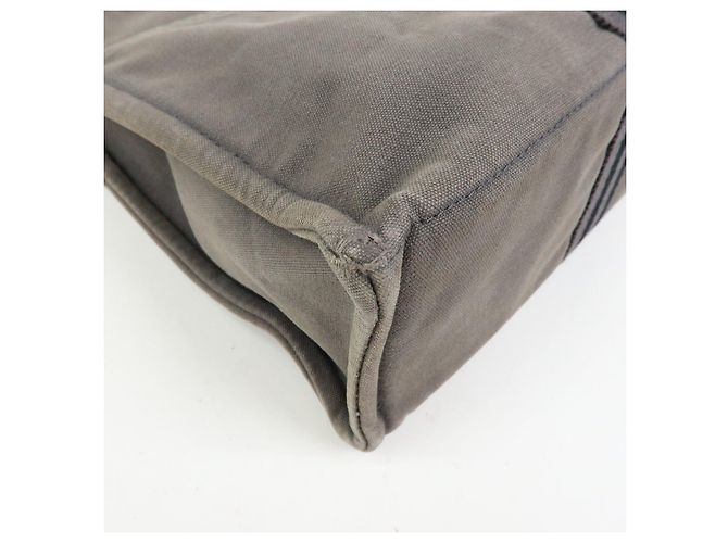 Hermès HERMES Herline Fourre Tout MM Canvas Tote Bag Grey Black - Ansicht 8