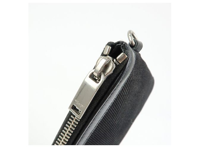 Autre Marque SAINT LAURENT PARIS Borsa a Pochette Rive Gauche Black White 565722 - vista 13