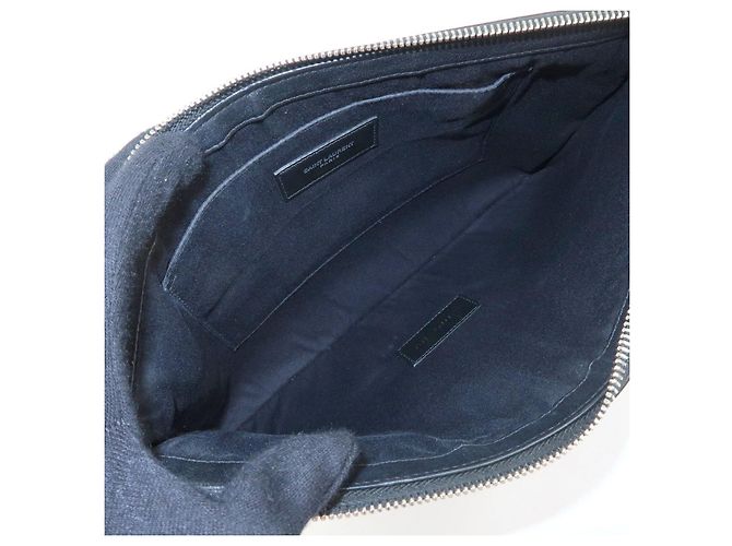 Autre Marque SAINT LAURENT PARIS Borsa a Pochette Rive Gauche Black White 565722 - vista 15