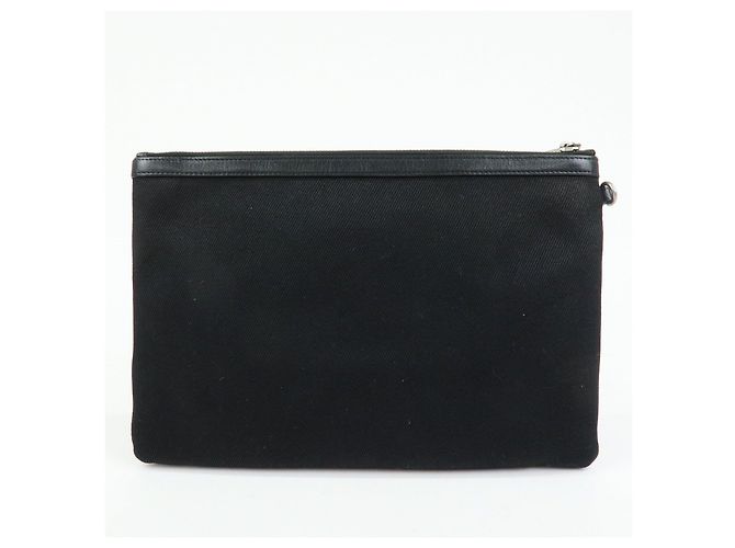 Autre Marque SAINT LAURENT PARIS Borsa a Pochette Rive Gauche Black White 565722 - vista 2