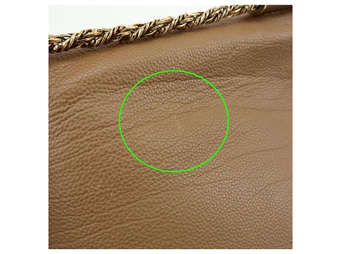 Chloé Borsa a spalla e crossbody in pelle Chloe Elsie con catena Marrone Camel - vista 18