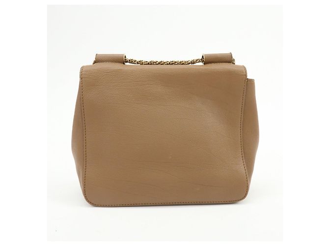 Chloé Borsa a spalla e crossbody in pelle Chloe Elsie con catena Marrone Camel - vista 2