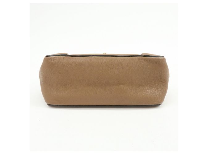 Chloé Borsa a spalla e crossbody in pelle Chloe Elsie con catena Marrone Camel - vista 5