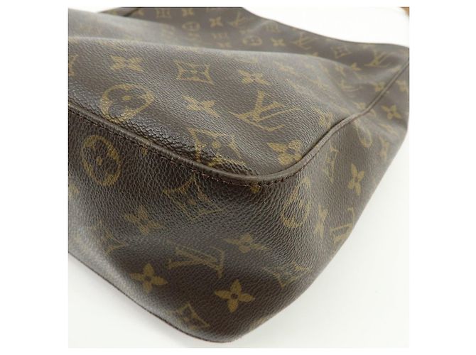 Borsa a tracolla Louis Vuitton Monogram Looping GM Brown M51145 - vista 10