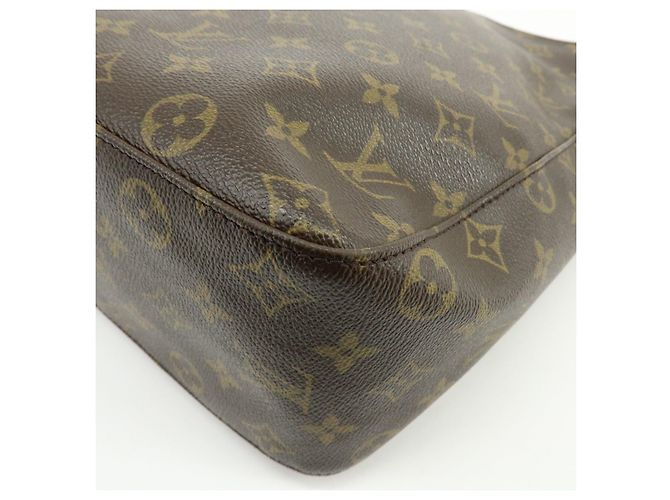 Borsa a tracolla Louis Vuitton Monogram Looping GM Marrone M51145 - vista 11