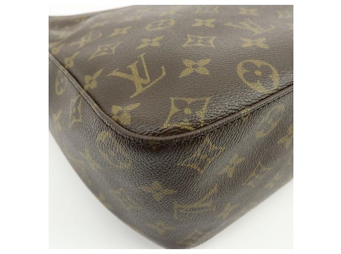 Borsa a tracolla Louis Vuitton Monogram Looping GM Marrone M51145 - vista 12