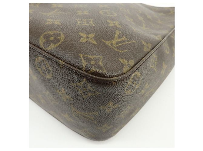 Borsa a tracolla Louis Vuitton Monogram Looping GM Marrone M51145 - vista 13