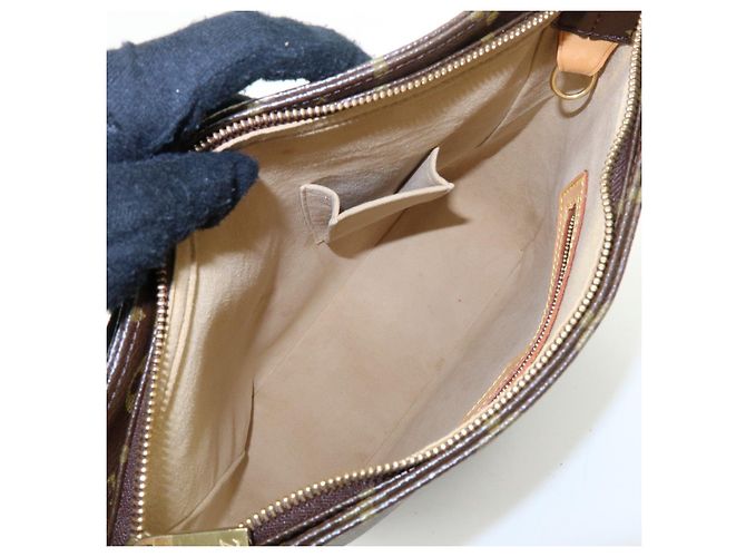 Borsa a tracolla Louis Vuitton Monogram Looping GM Marrone M51145 - vista 19