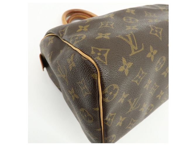 Louis Vuitton Monogram Speedy 25 Boston Bag Hand Bag Brown M41528 - vista 12