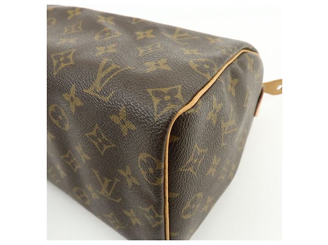 Louis Vuitton Monogram Speedy 25 Boston Bag Hand Bag Brown M41528 - vista 13