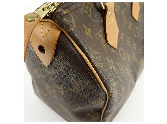 Louis Vuitton Monogram Speedy 25 Boston Bag Hand Bag Brown M41528 - vista 17