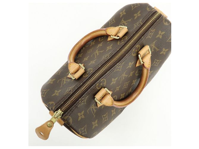 Louis Vuitton Monogram Speedy 25 Boston Bag Hand Bag Brown M41528 - vista 18