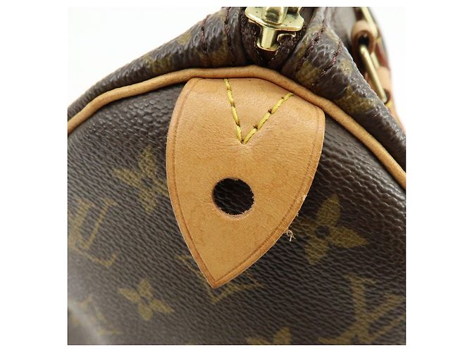Louis Vuitton Monogram Speedy 25 Boston Bag Hand Bag Brown M41528 - vista 20