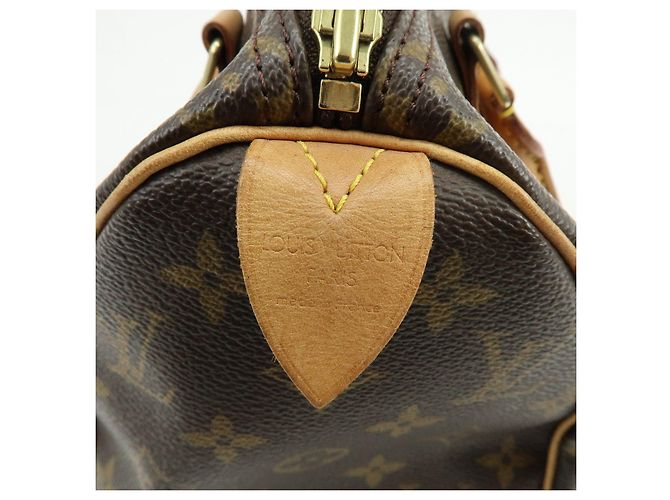 Louis Vuitton Monogram Speedy 25 Boston Bag Hand Bag Brown M41528 - vista 23