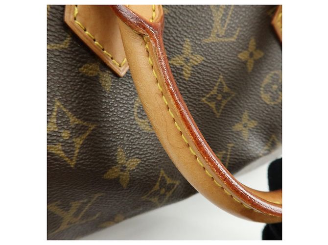 Louis Vuitton Monogram Speedy 25 Boston Bag Hand Bag Brown M41528 - vista 9