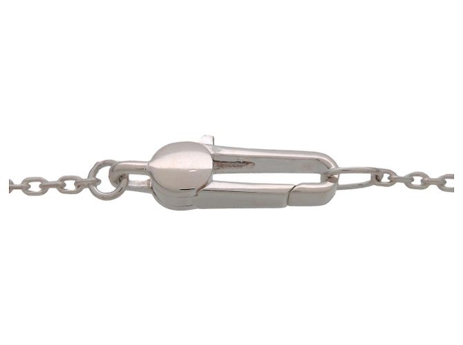 Collana con piastra quadrata Logo GUCCI Argento SV925 - vista 4