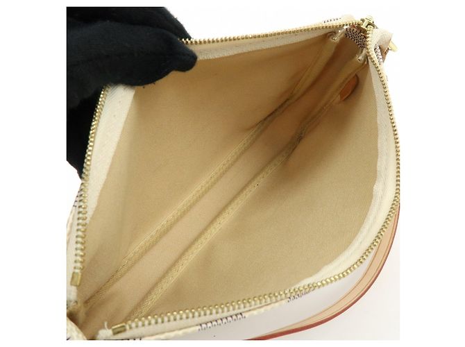 Louis Vuitton Damier Azur Pochette Accessoires Hand Bag Pouch N41207 - vista 21