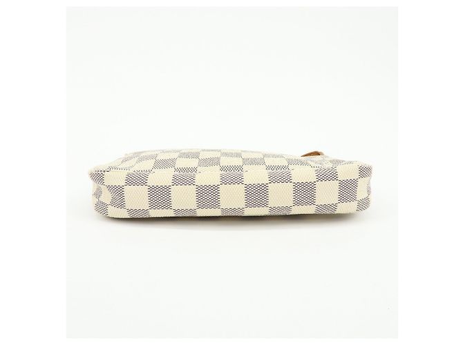 Louis Vuitton Damier Azur Pochette Accessoires Hand Bag Pouch N41207 - vista 5