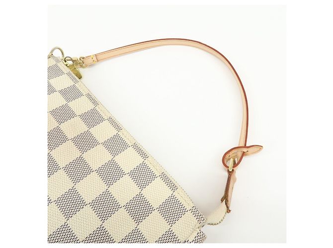 Louis Vuitton Damier Azur Pochette Accessoires Hand Bag Pouch N41207 - vista 6