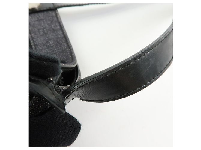 Bulgari Borsa a tracolla e a spalla BVLGARI Logo Mania in tela e pelle Nero - vista 7
