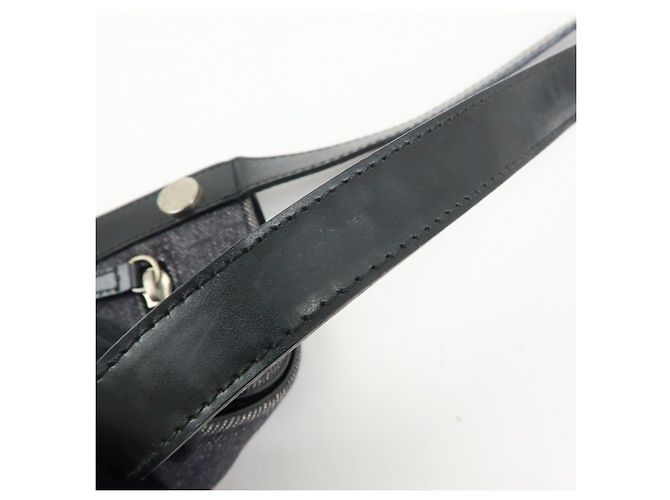 Bulgari Borsa a tracolla e a spalla BVLGARI Logo Mania in tela e pelle Nero - vista 8