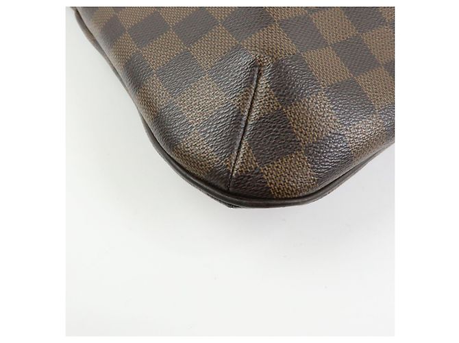 Borsa a tracolla Louis Vuitton Damier Bloomsbury PM Marrone N42251 - vista 10