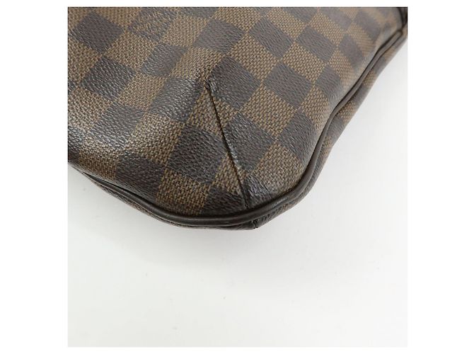 Borsa a tracolla Louis Vuitton Damier Bloomsbury PM Marrone N42251 - vista 11