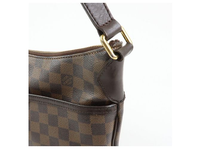 Borsa a tracolla Louis Vuitton Damier Bloomsbury PM Marrone N42251 - vista 14