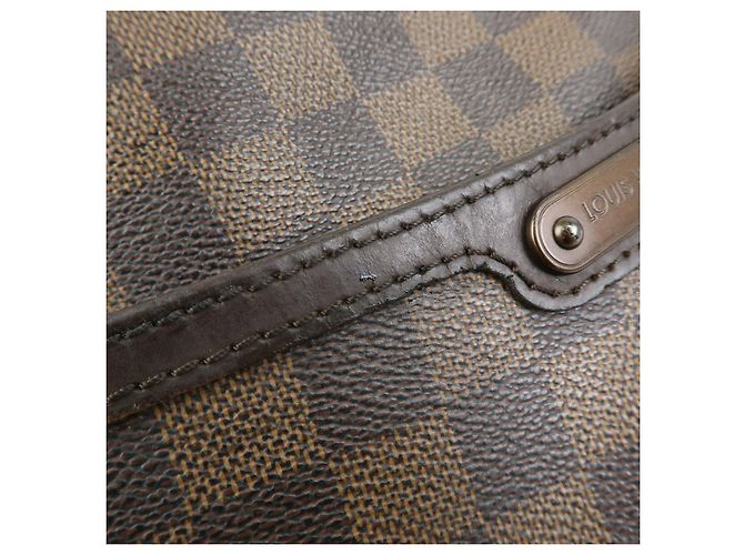 Borsa a tracolla Louis Vuitton Damier Bloomsbury PM Marrone N42251 - vista 16