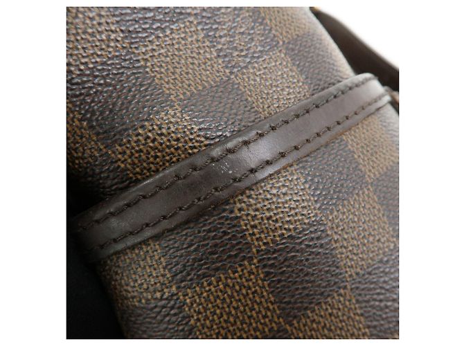 Borsa a tracolla Louis Vuitton Damier Bloomsbury PM Marrone N42251 - vista 17