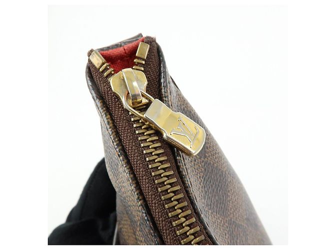 Borsa a tracolla Louis Vuitton Damier Bloomsbury PM Marrone N42251 - vista 19