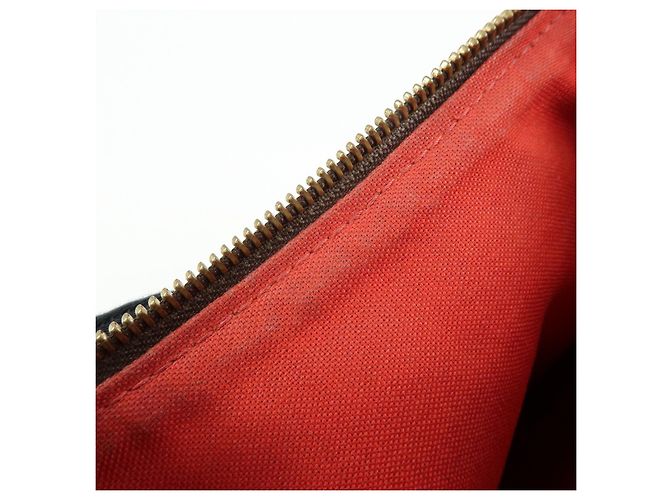 Borsa a tracolla Louis Vuitton Damier Bloomsbury PM Marrone N42251 - vista 22