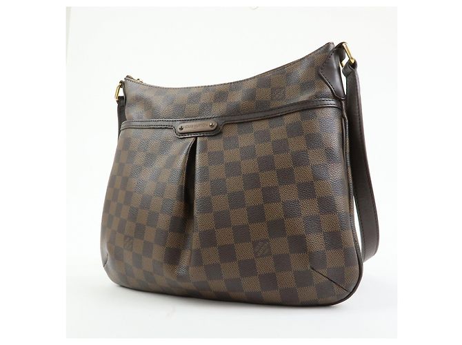 Borsa a tracolla Louis Vuitton Damier Bloomsbury PM Marrone N42251 - vista 3