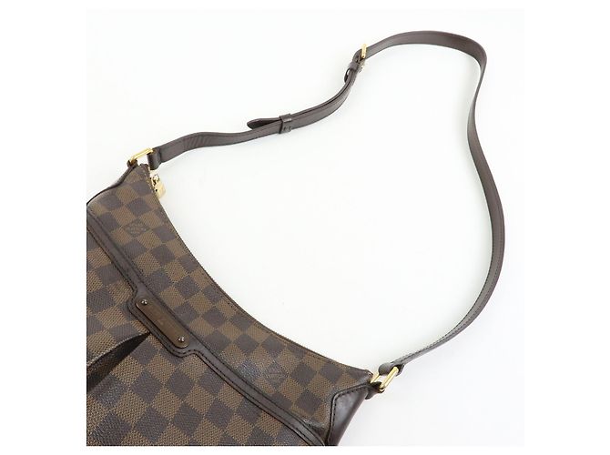 Borsa a tracolla Louis Vuitton Damier Bloomsbury PM Marrone N42251 - vista 6