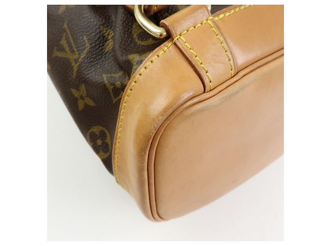 Zaino Louis Vuitton Monogram Montsouris MM Brown M51136 - vista 12