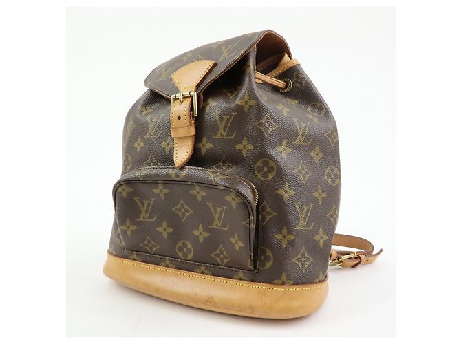 Zaino Louis Vuitton Monogram Montsouris MM Brown M51136 - vista 3