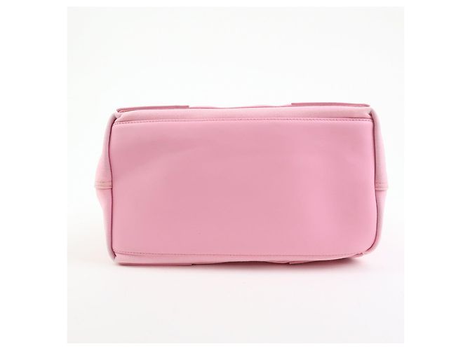 BALENCIAGA Borsa Tote Cabas Small in tela e pelle Navy e Rosa 339933 - vista 5