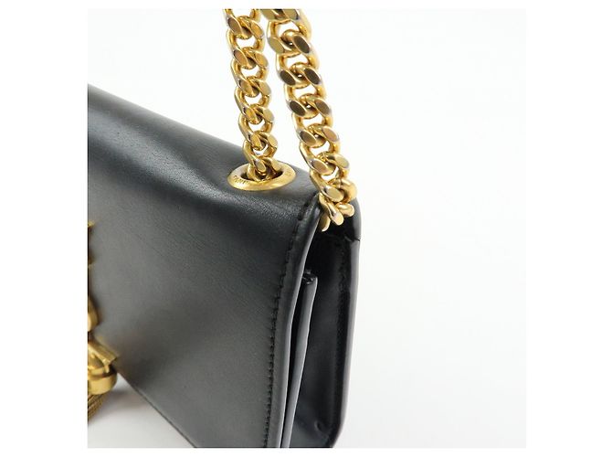 Autre Marque SAINT LAURENT PARIS Borsa a tracolla in pelle con catena Nera 474366 - vista 12