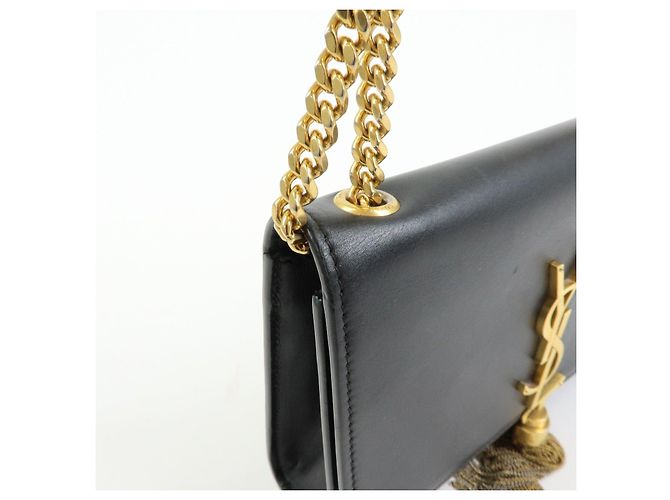 Autre Marque SAINT LAURENT PARIS Borsa a tracolla in pelle con catena Nera 474366 - vista 13