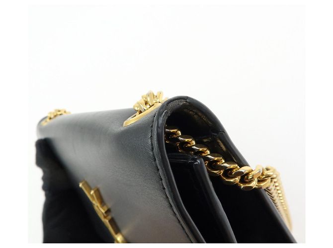 Autre Marque SAINT LAURENT PARIS Borsa a tracolla in pelle con catena Nera 474366 - vista 16