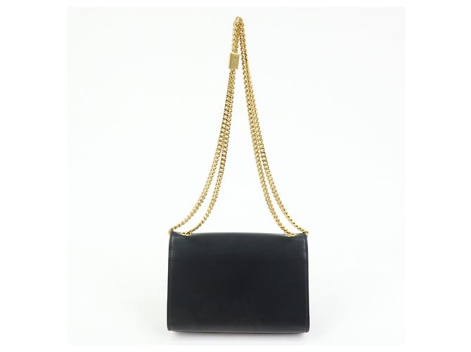 Autre Marque SAINT LAURENT PARIS Borsa a tracolla in pelle con catena Nera 474366 - vista 2