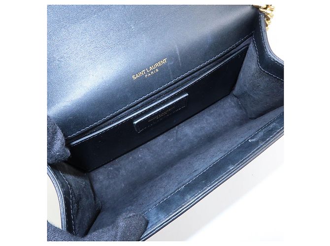 Autre Marque SAINT LAURENT PARIS Borsa a tracolla in pelle con catena Nera 474366 - vista 21