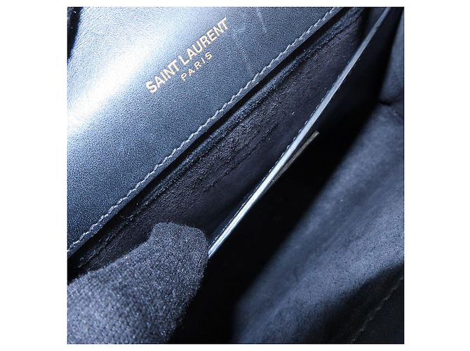 Autre Marque SAINT LAURENT PARIS Borsa a tracolla in pelle con catena Nera 474366 - vista 22